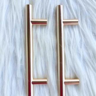 Metal Tray Handles Set 6 inches (Gold, 2 Piece)