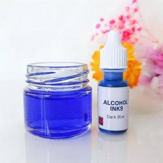 Dark blue Alcohol ink