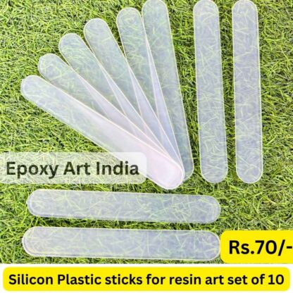 Silicon Plastic sticks for resin art set of 10
