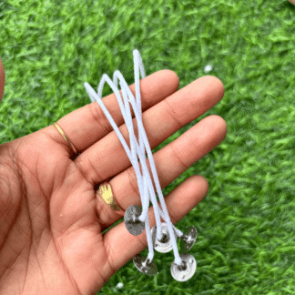 set of 5 pre waxed candle wicks -7 inch