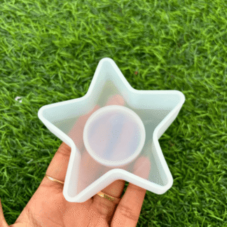 SILICOMOLDS - 3" STAR SHAPE TEALIGHT CANDLE HOLDER MOLD