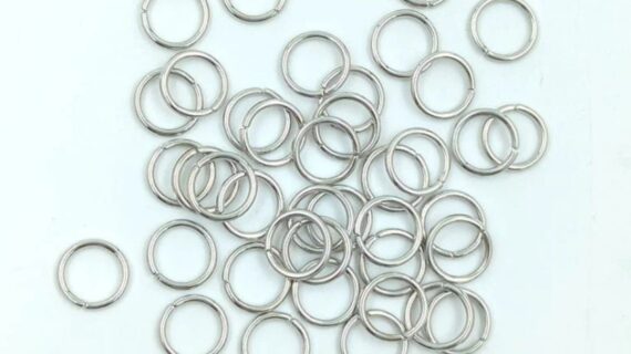 8MM Small Silver Cutting Ring 100Pcs/Pkt