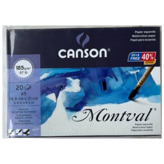 CANSON Montval Water Colour Paper A5 185 g/m2 87Ib