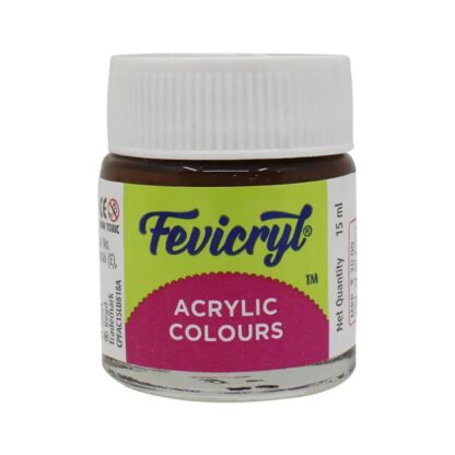 Fevicryl Acrylic Colour - 15ml (Dark Brown Color)