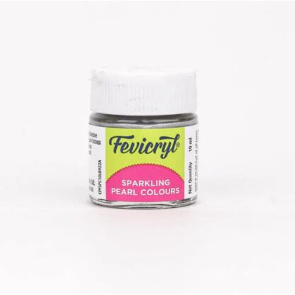 Fevicryl Sparkling Pearl Colours 10ml (Pearl Metallic Silver)