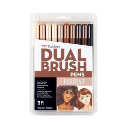 Tonbow Dual Brush Pens Portrait (Set of 10)