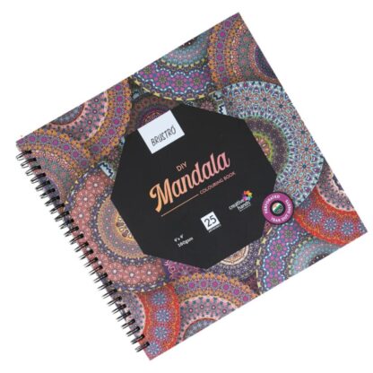 BRUSTRO DIY Mandala Colouring Book 25 Artworks