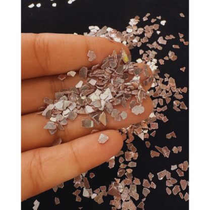 German Glass Chips (Rose Gold)