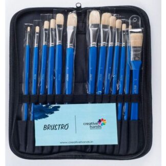 BRUSTRO Artists' Hog Hair Brush Set of 13