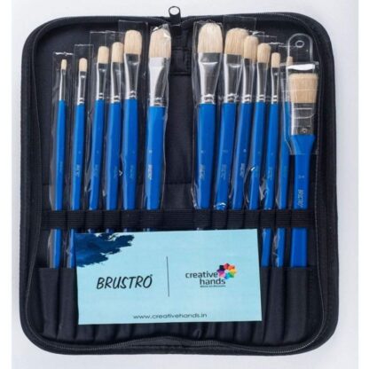 BRUSTRO Artists' Hog Hair Brush Set of 13