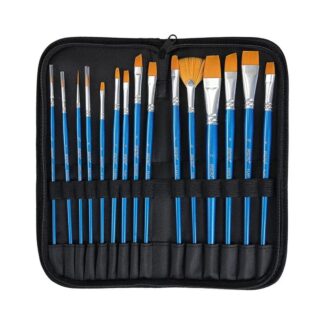Brustro Artists Taklon Hair Brush Set of 15