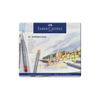 FABER CASTELL GOLDFABER AQUA COLOUR PENCIL W/S SET OF 48