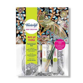 Fevicryl DIY Art of India Kalamkari Art kit | DIY Acrylic Painting Set with Acry