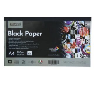 Brustro Black paper A4 200gsm