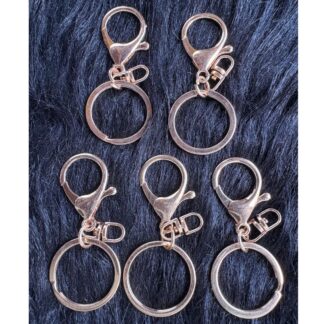 Rose Gold Lobster Keychain Set of 5