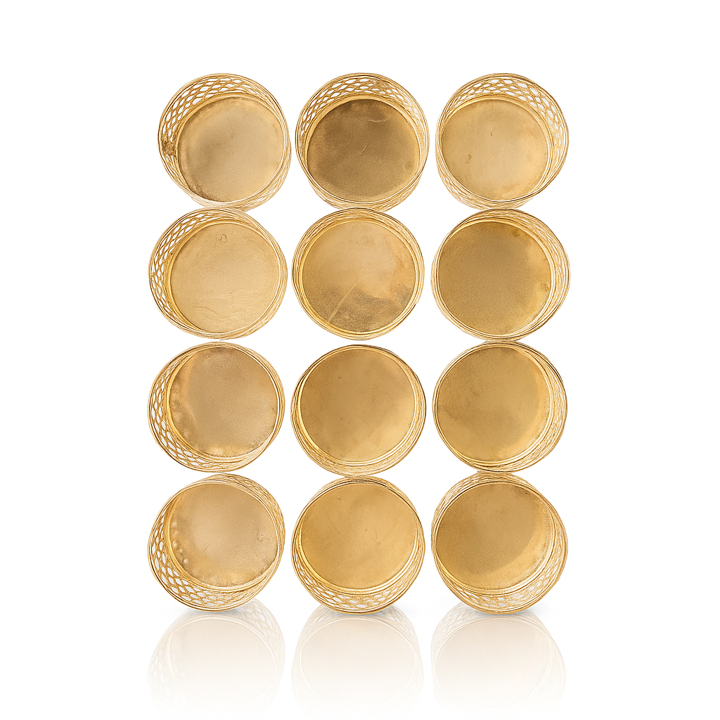 Metal T-light Holder For Candles Set of 12