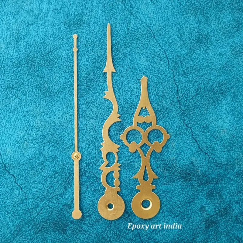 Designer Clock Hands Golden – Design 9 for Resin Art & Wall Clocks