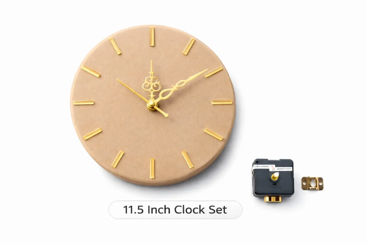11.5 Inch Clock Set with Acrylic Sticks, Clock Machine & Needles – DIY Resin Wall Clock Kit