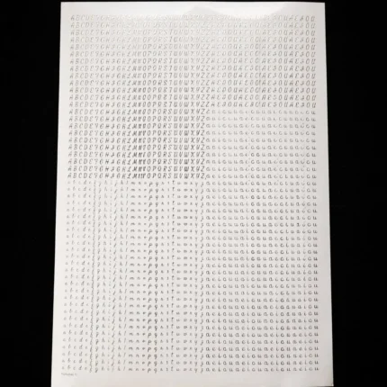 Mini Alphabet Embossed Stickers for Resin Art & DIY Crafts