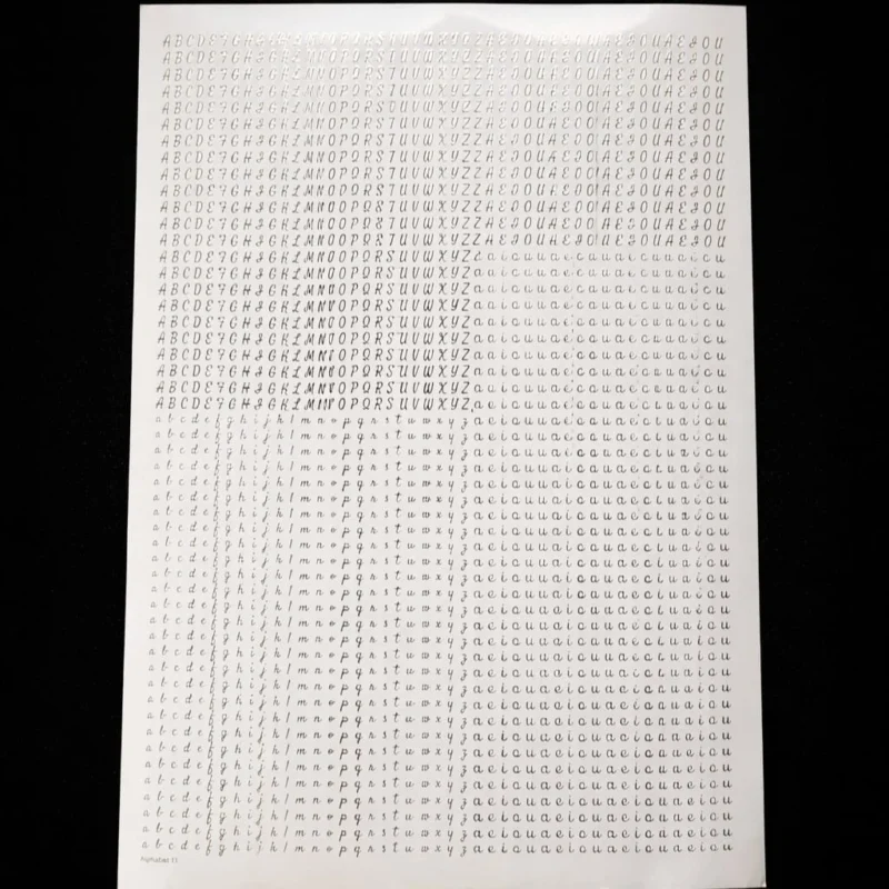 Mini Alphabet Embossed Stickers for Resin Art & DIY Crafts