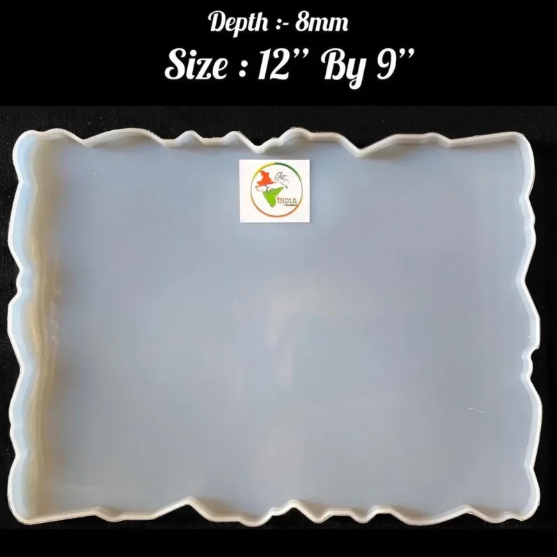 12×9 Inch Agate Tray Silicone Mold for Resin Art