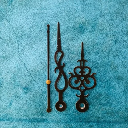 Designer Clock Hands Black – Design 3 for Resin Art & Wall Clocks