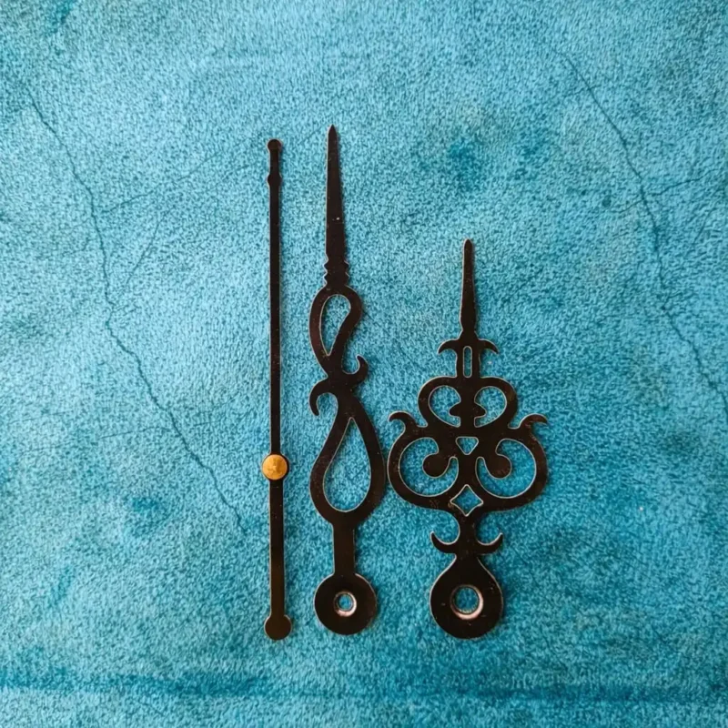 Designer Clock Hands Black – Design 3 for Resin Art & Wall Clocks