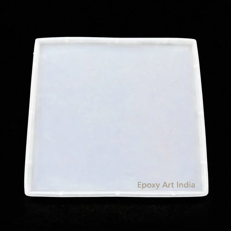 8″ x 8″ Square Plain Tray Silicone Mold – 10mm Thick | Resin Art
