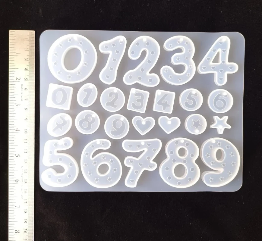 Doodle Pop Number Mould For Resin Art