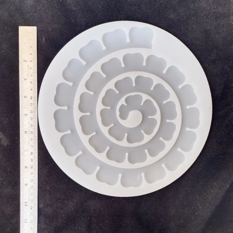 3D Round Flower Mold for Resin Art – Silicone Floral Mold for DIY Crafts