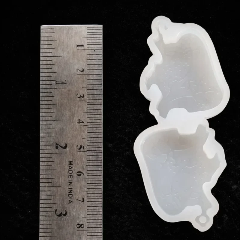 Bio Heart Keychain Silicone Mold for Resin Art – DIY Epoxy Resin Keychain & Pendant Mold