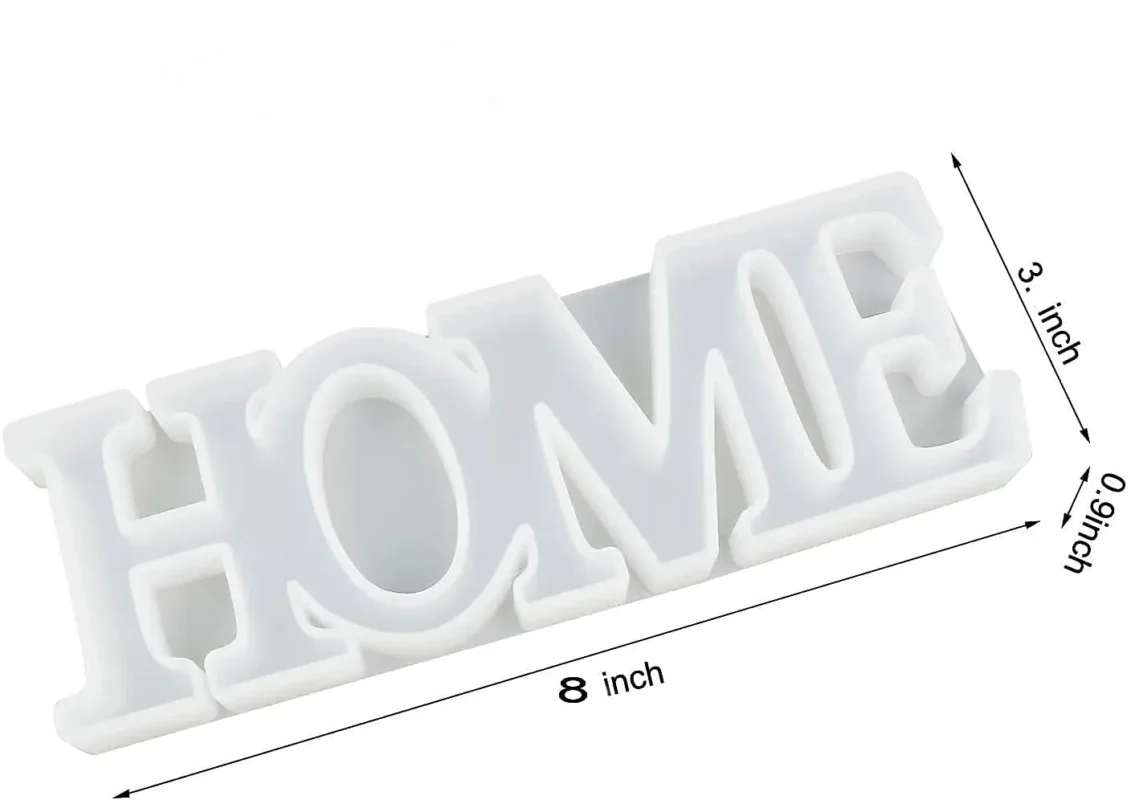 3D Home Letter Silicone Resin Mold for Resin Art