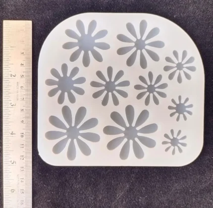 10 Cavity 3D Flower Mould for Resin Art – Silicone Mold for DIY Crafts