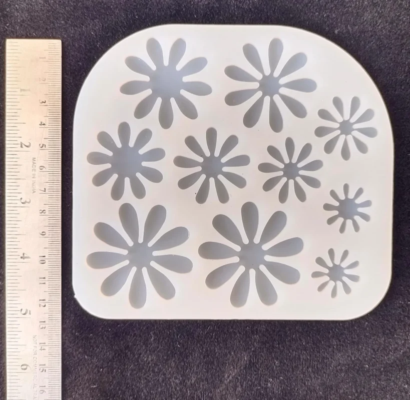 10 Cavity 3D Flower Mould for Resin Art – Silicone Mold for DIY Crafts
