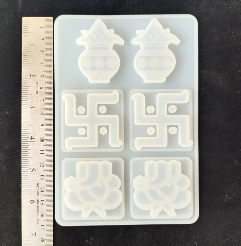 Swastik Kalash Ganesh Mold For Resin Art