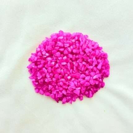 Pink Dyed Quartz Stone Chips 100gm for Resin Art | Decorative Pink Crystal Chips for Epoxy Resin Crafts