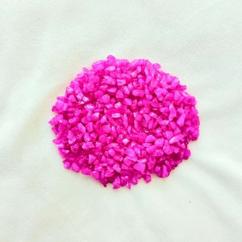 Pink Dyed Quartz Stone Chips 100gm for Resin Art | Decorative Pink Crystal Chips for Epoxy Resin Crafts