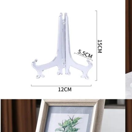 6 Inch Plastic Folding Stand for Display | Mini Stand for Resin Art Frames, Plates & Crafts
