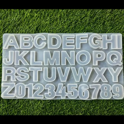 Alphabet Silicone Mold Without Hole (Back Pour) for Resin Art