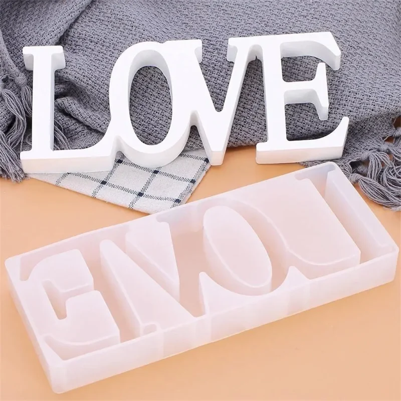 3D Love Letter Silicone Mold for Resin Art