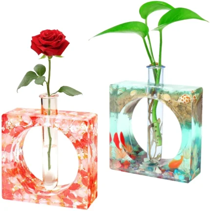 Square Resin Vase & Planter Silicone Mold for Resin Art