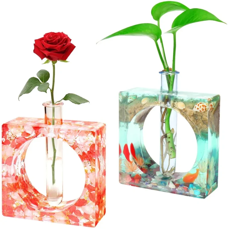 Square Resin Vase & Planter Silicone Mold for Resin Art