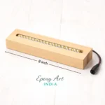 8 Inch Pine Wooden LED Base for Resin Art | Epoxy Lamp Light Base | LED Display Stand