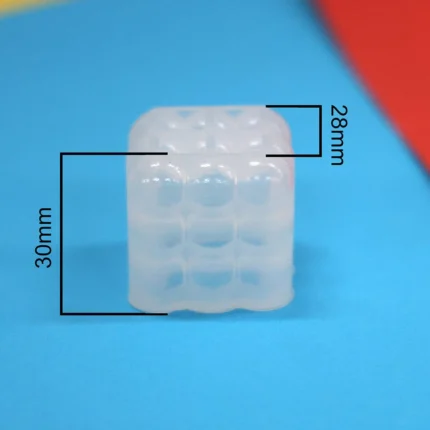 Small Bubble Candle Mould – Mini Cube Bubble DIY Candle Silicone Mould