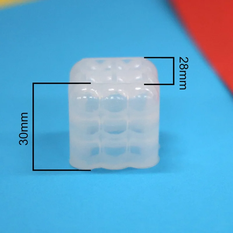 Small Bubble Candle Mould – Mini Cube Bubble DIY Candle Silicone Mould
