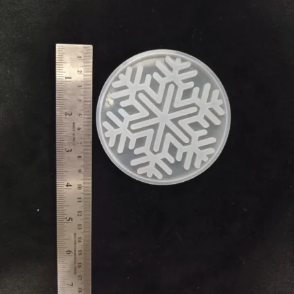 4" Snowflake Silicone Coaster Mould for Resin & DIY Crafts