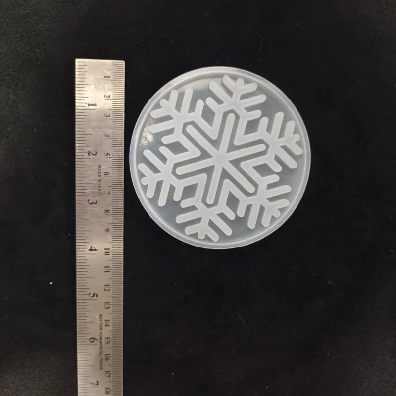 4" Snowflake Silicone Coaster Mould for Resin & DIY Crafts