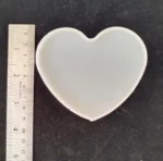 3" x 5mm Heart Shape Coaster Mold For Resin Art