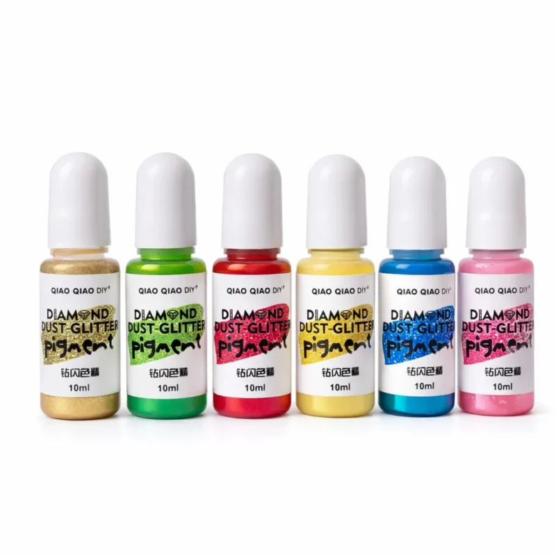 Diamond Dust Glitter Pigment Set for Resin Art – Ultra Fine Sparkle Powder for Epoxy