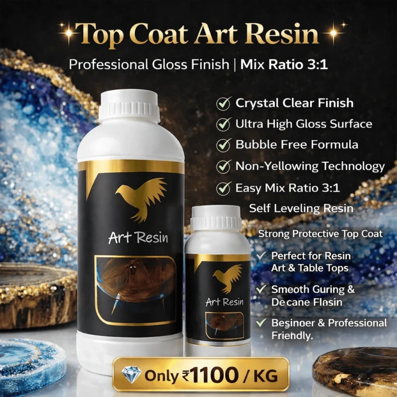 Top Coat Art Resin – Professional Gloss Finish (3:1 Ratio)